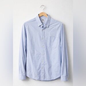 Zara Men's Sky Blue relaxed shirt Small- Casual Shirt